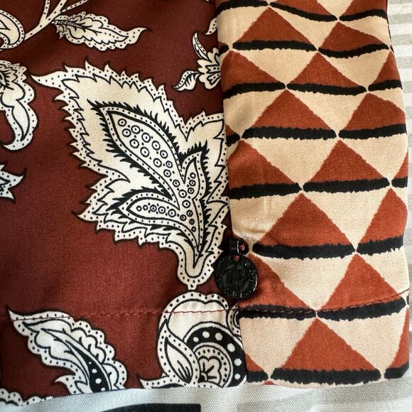 Scotch and Soda Womens M Hip Hop Voila Short Sleeve Mixed Print Mini Dress - Picture 15 of 16